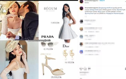 Özge Gürel'in nikah kombini dudak uçuklattı!